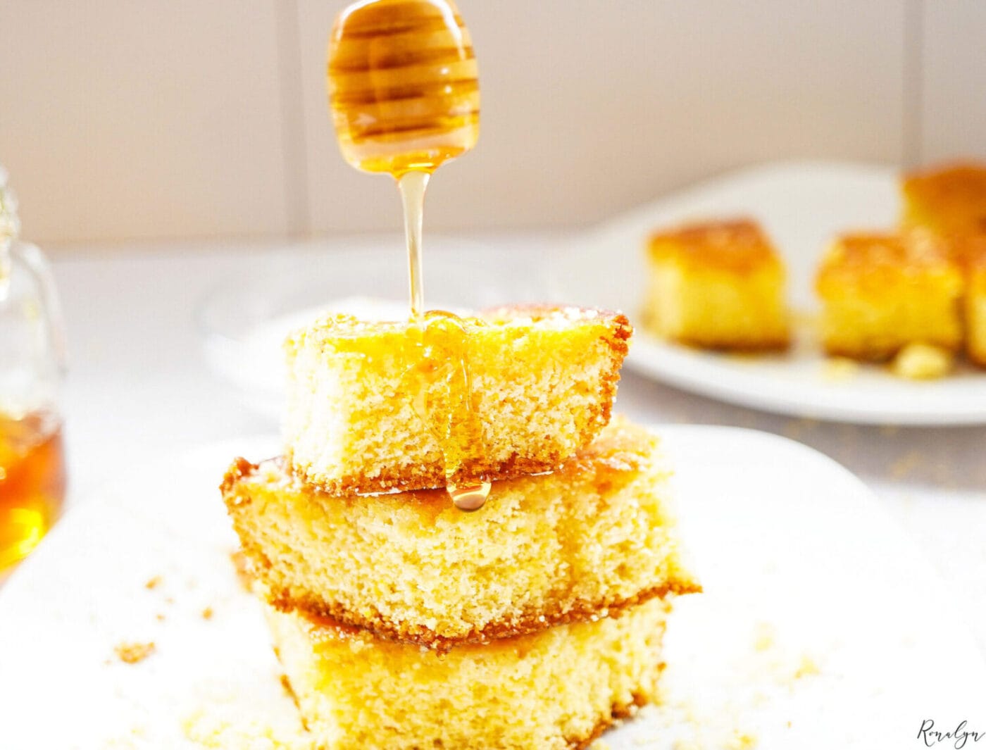 Honey butter cornbread with jiffy mix