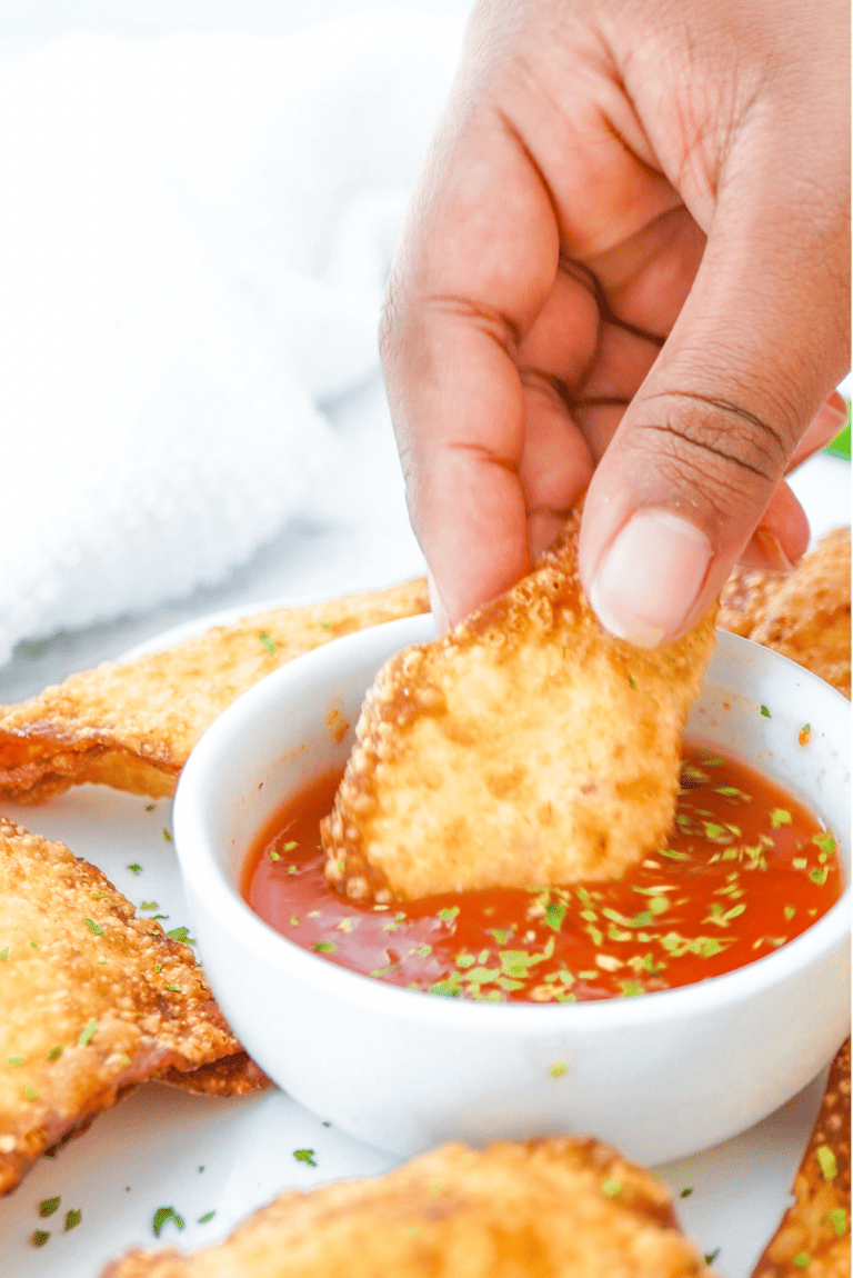 Crab Rangoon with Sweet and Sour sauce