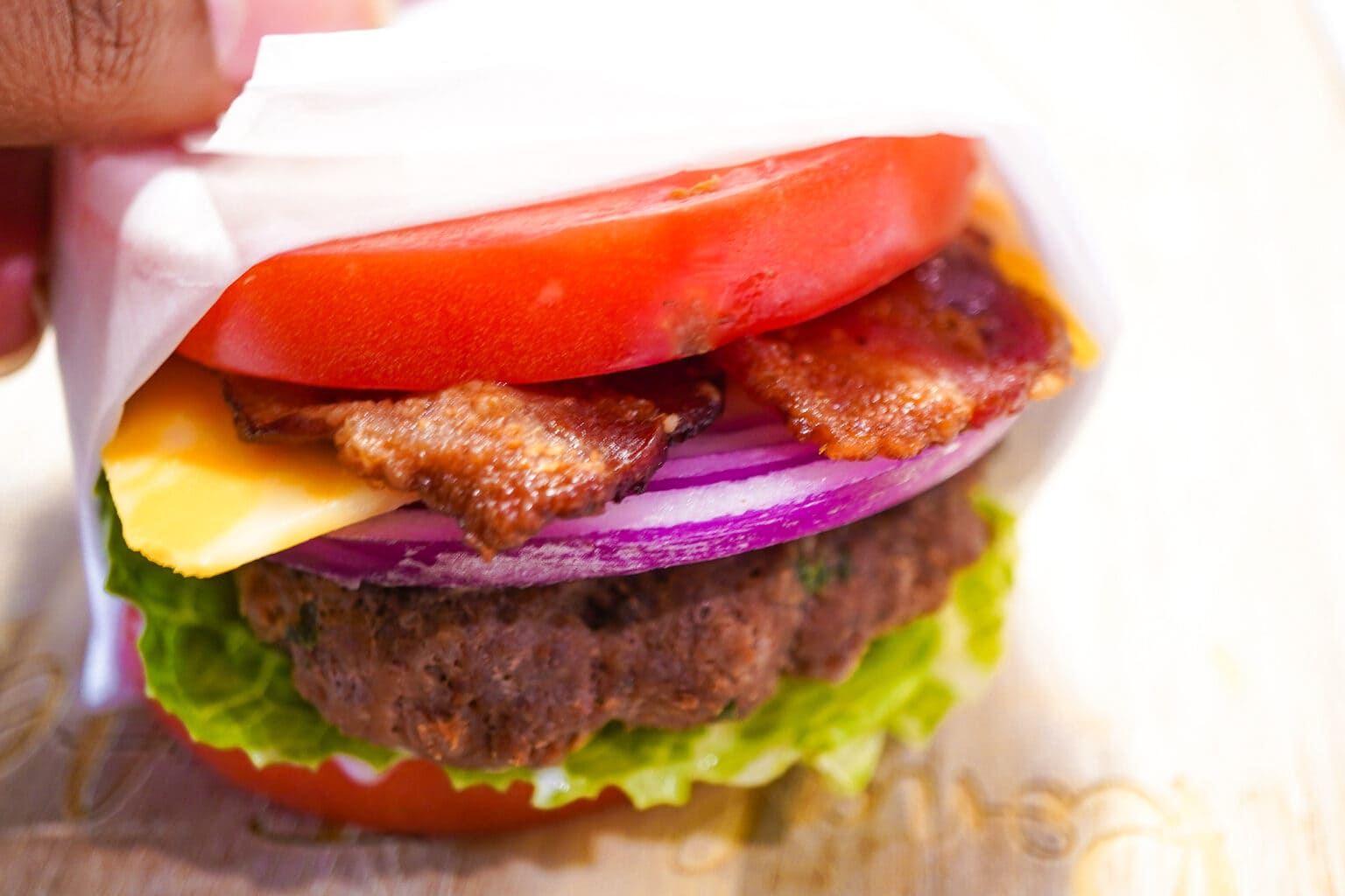 Tomato bun burger Ronalyn Alston