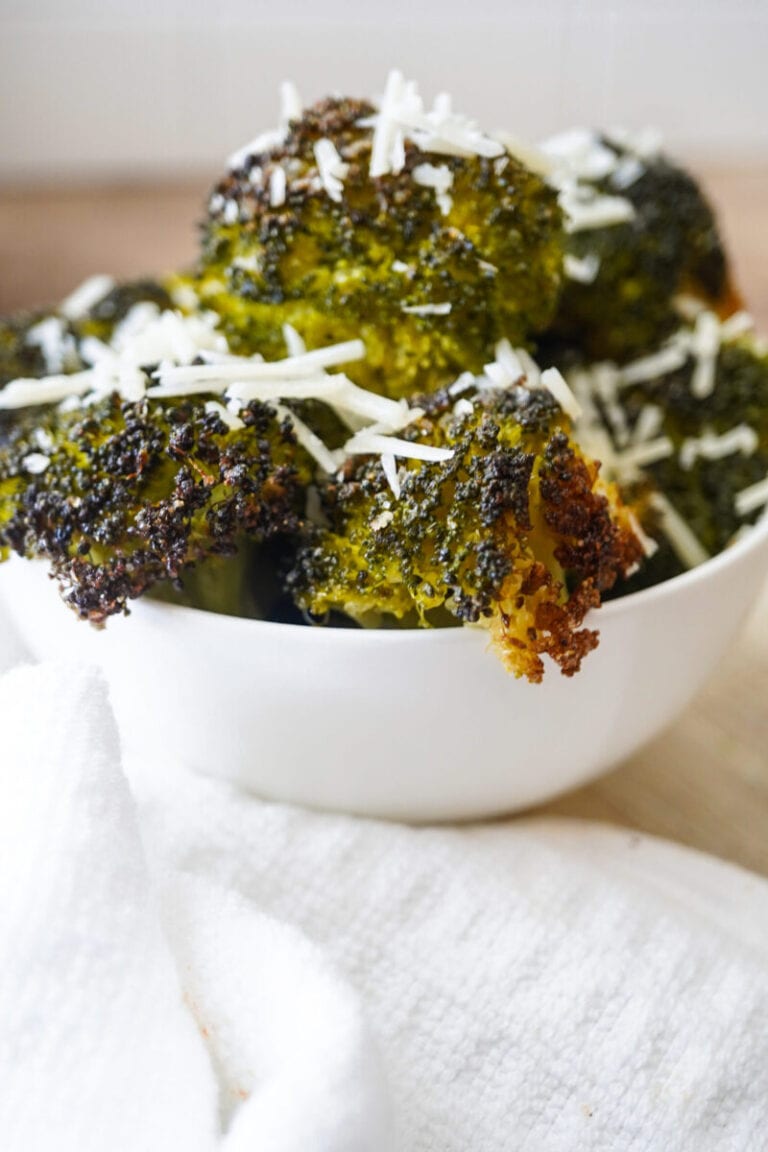 Quick and easy parmesan roasted broccoli