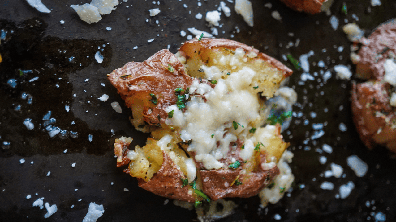 smashed red potatoes