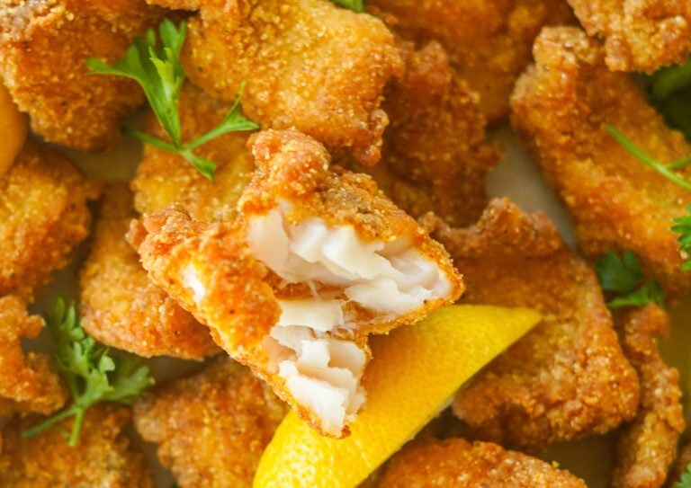 The Best Fried Catfish Nuggets
