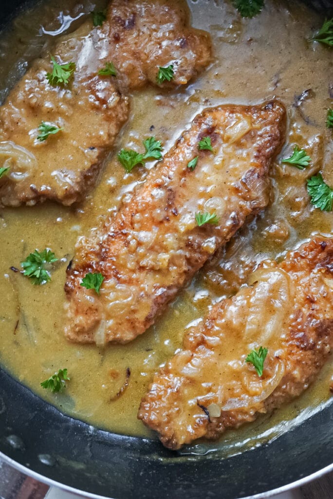 Turkey Cutlets With Gravy For One - One Dish Kitchen