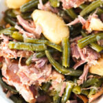 Southern Green Beans with smoked turkey meat