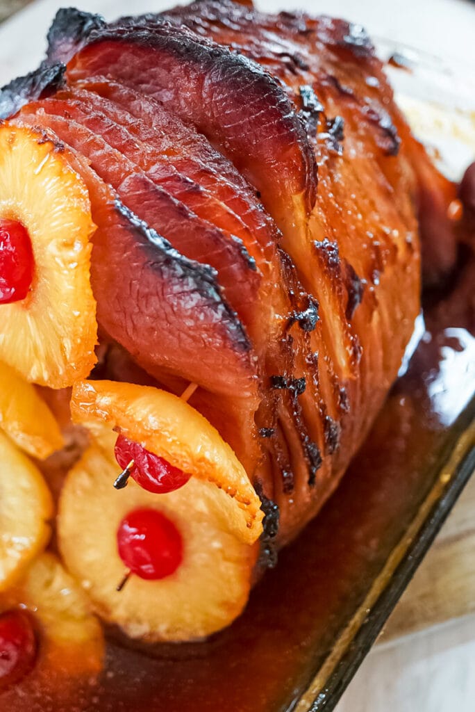 Simple Baked Ham with Brown Sugar Glaze