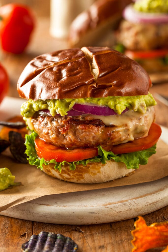 Air fryer turkey burger