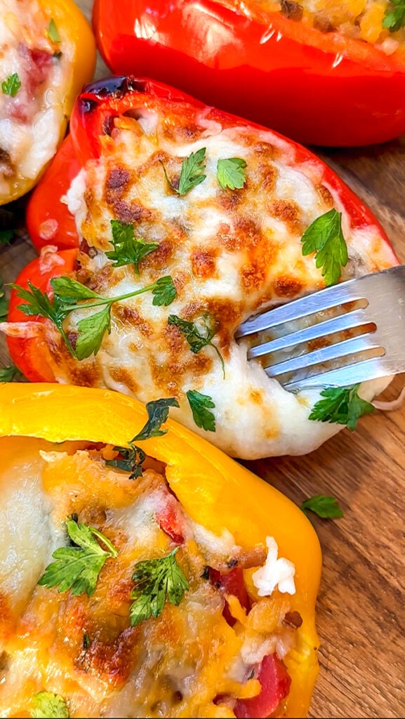 Southern stuffed bell peppers