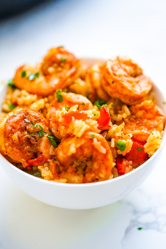 Cajun Shrimp and Rice skillet