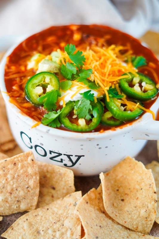 Creamy Beef Taco Soup